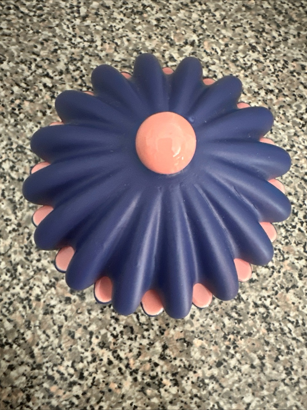 Anthropologie Freya Ceramic Trinket Shell Inspired Dish With Lid Purple